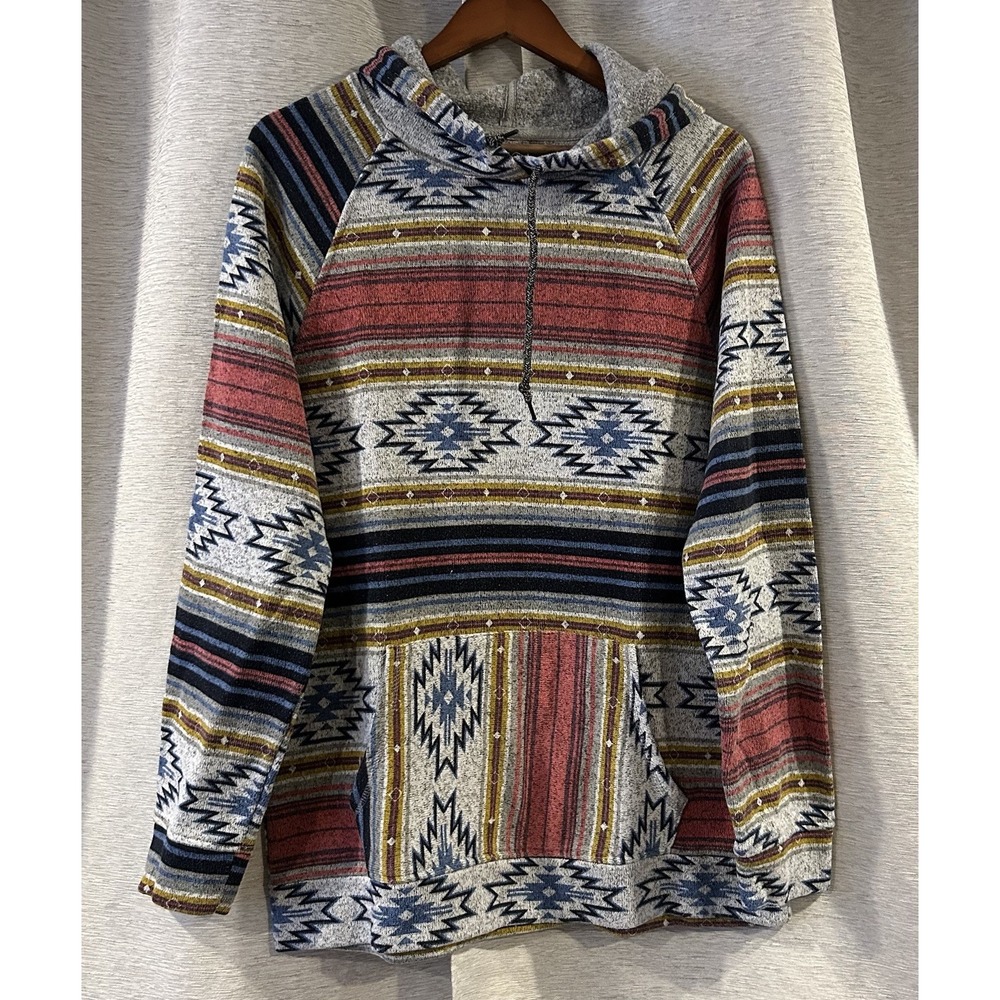 Brooklyn Cloth Desert Hooded Sweatshirt Aztec Southwestern Mens Size‎ XL